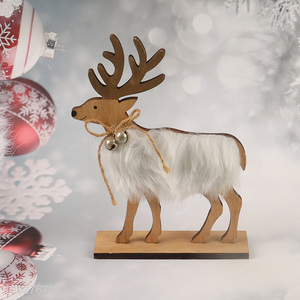 Low price desktop decor wooden christmas ornament decoration