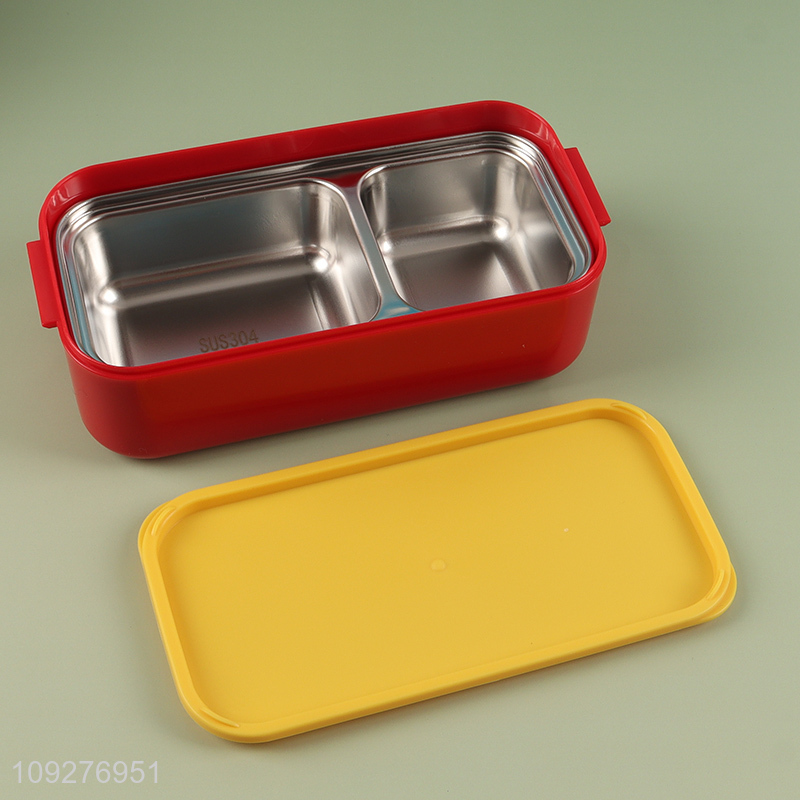 Yiwu market double-layer stainless steel food container lunch box