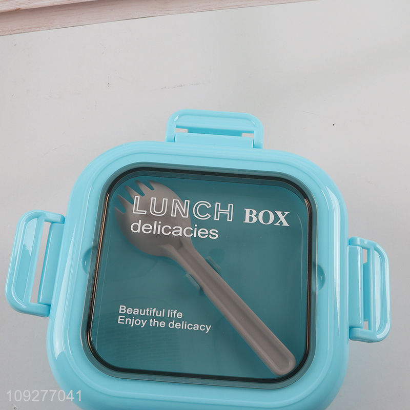 Top quality stainless steel food container lunch box with tableware