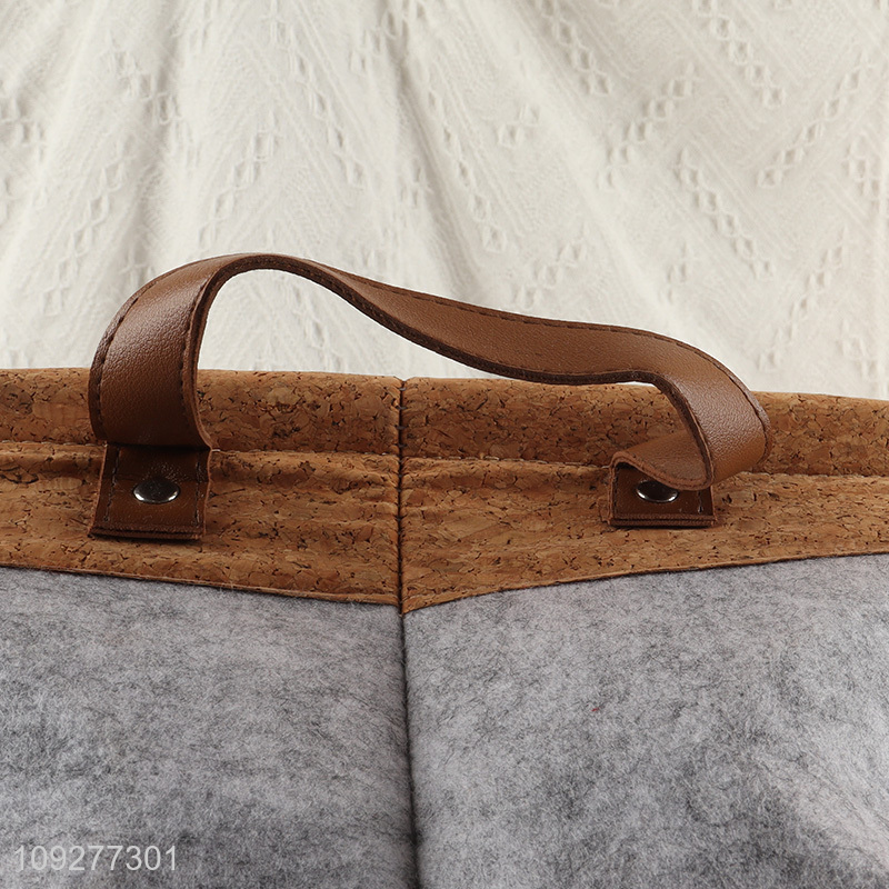 Latest products rectangle storage basket storage container with handle