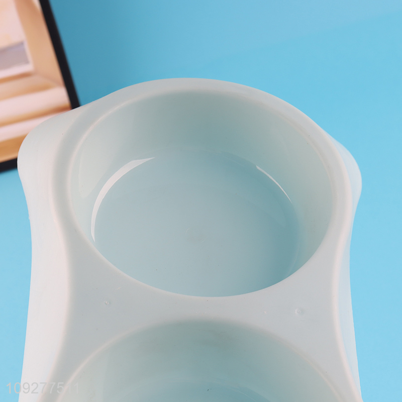 Good selling double bowl plastic pet feeder pet bowl