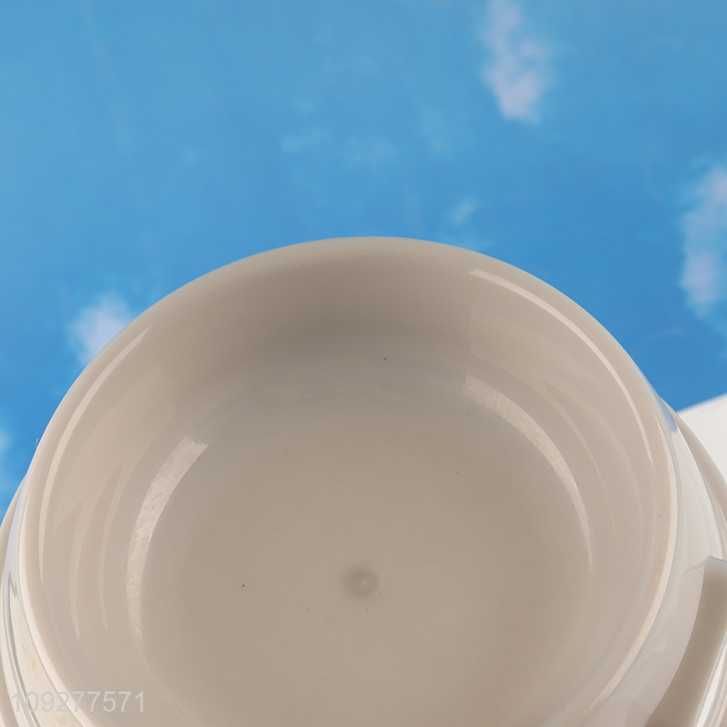 Factory price round plastic pet feeder pet bowl for sale