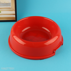 Top quality red plastic pet feeder pet bowl for sale