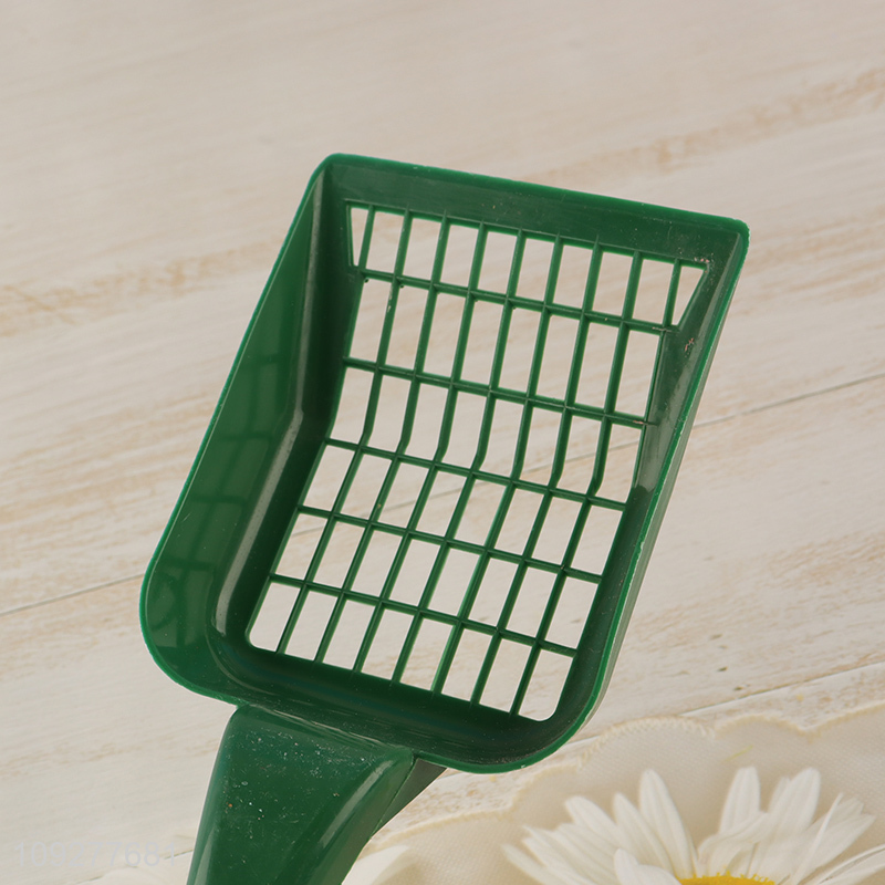 Low price plastic pet pooper scooper cat litter scoop for sale