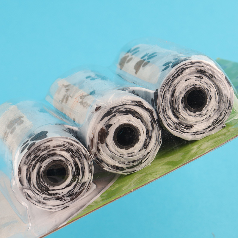 China factory thickened disposable pet dog poop bags