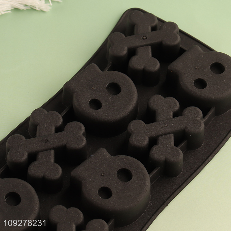 Low price skull shape tpr ice cube mold ice tray