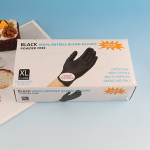 Good selling powder free vinyl nitrile blend gloves wholesale