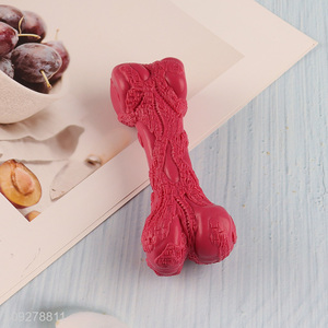 Factory price bone shape pet chew toys teething toys training toys