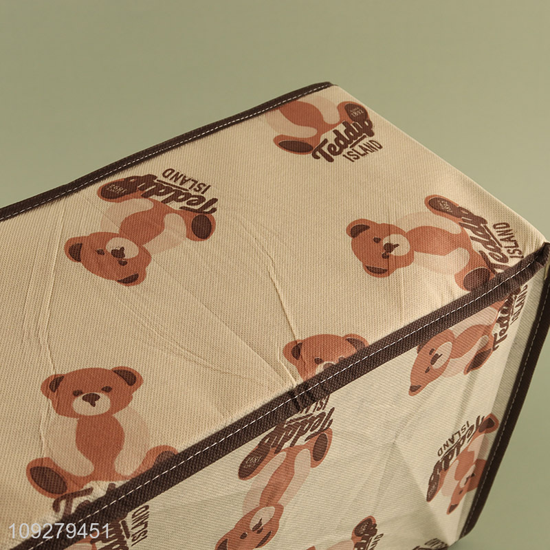 China factory bear printed pants storage box storage bin