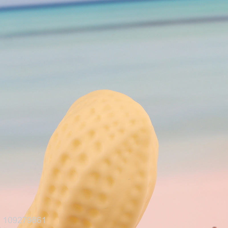 Good sale peanut shape tpr pet chew toys teething toys