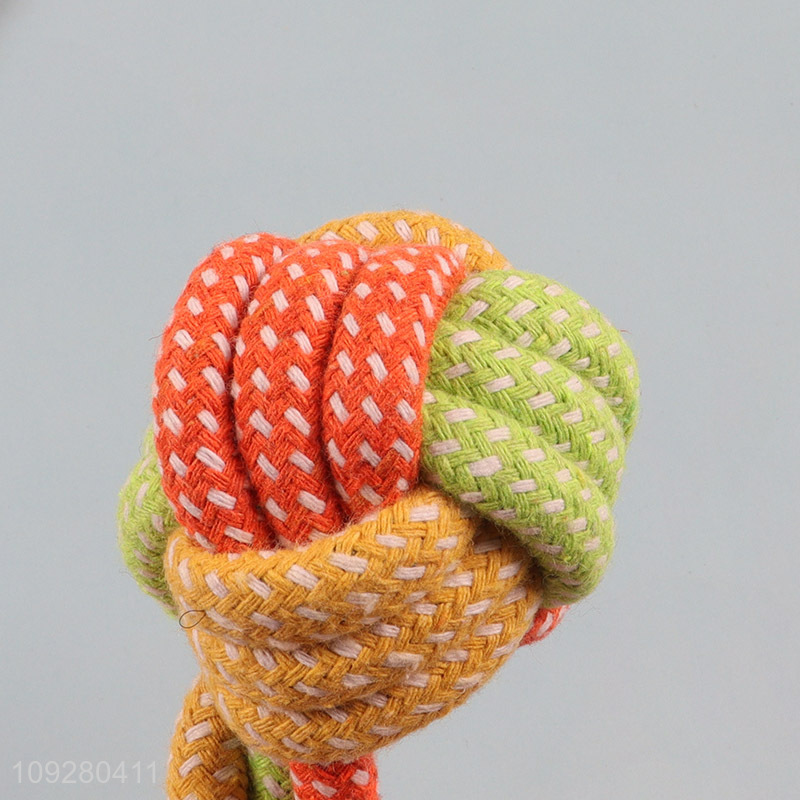 Popular products cotton rope pet chew toys teething toys for sale