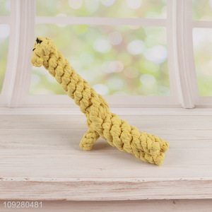 Factory direct sale cotton rope pet chew toys teething toys