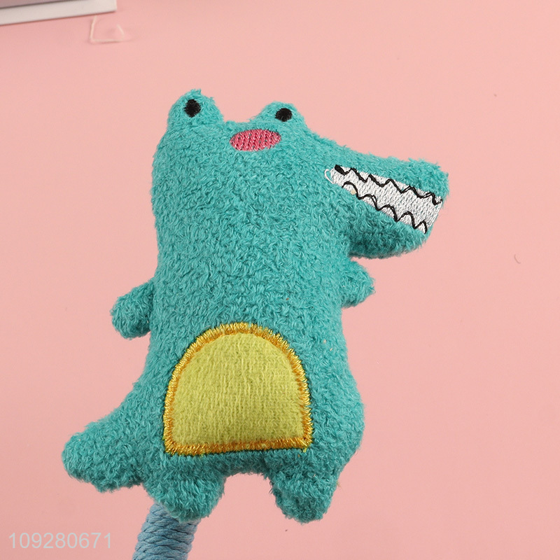 Yiwu market cartoon pet chew toys teething toys with cotton rope