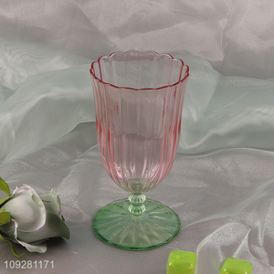China factory unbreakable glass champagne glasses goblet glasses