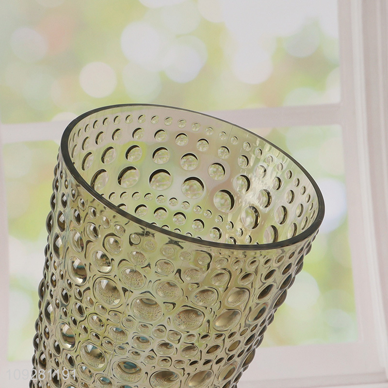 Top products glass embossed water cup drinking cup water mug