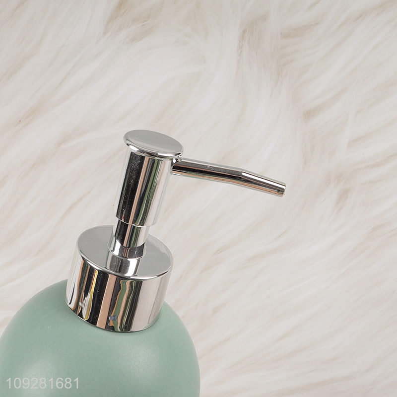 China supplier ceramic bathroom accessories liquid soap dispenser