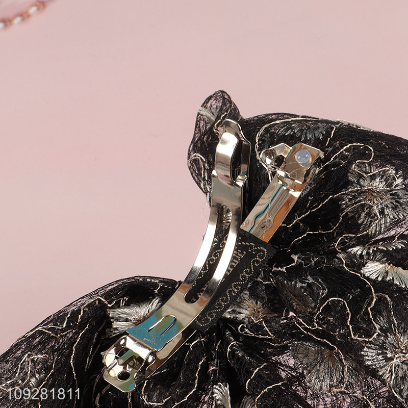 Yiwu market fashion girls bowknot hair pin hair clips