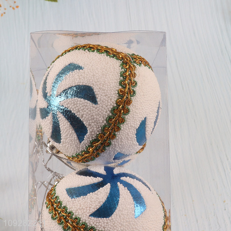 China supplier 4pcs christmas decoration hanging christmas ball