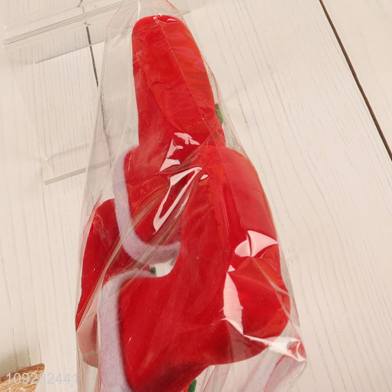 China wholesale 4pcs mini christmas boots christmas hanging ornament decoration