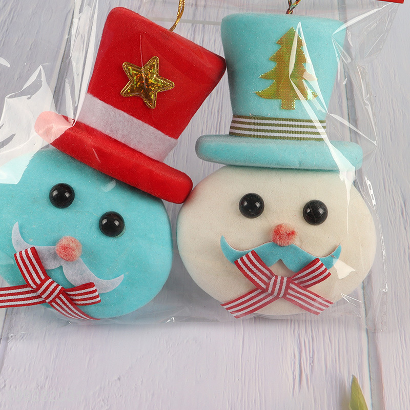 Factory supply snowman shape christmas hanging ornament decoration
