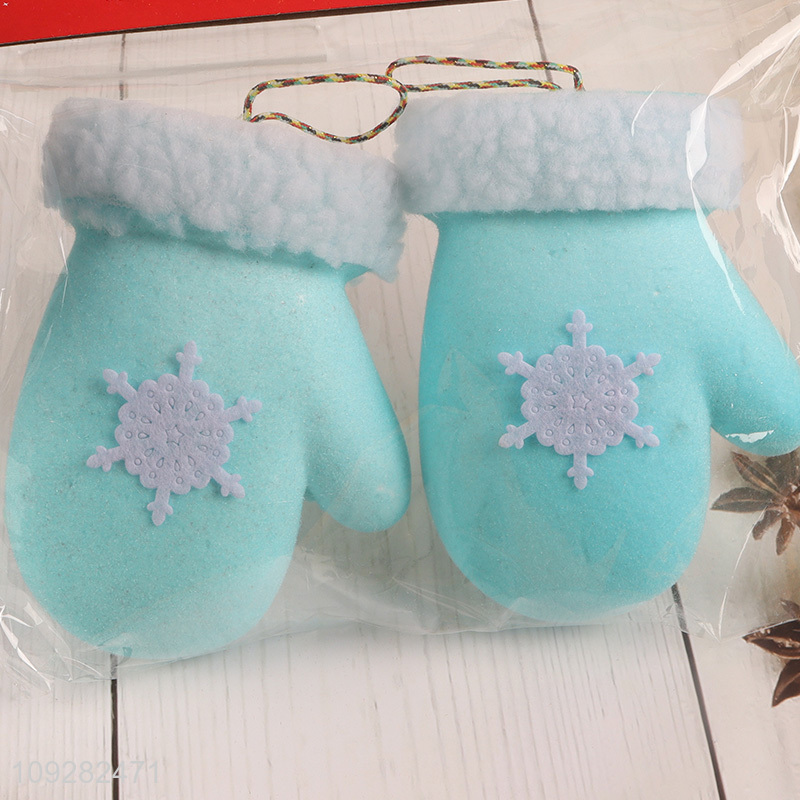Good sale foam gloves christmas hanging ornament decoration