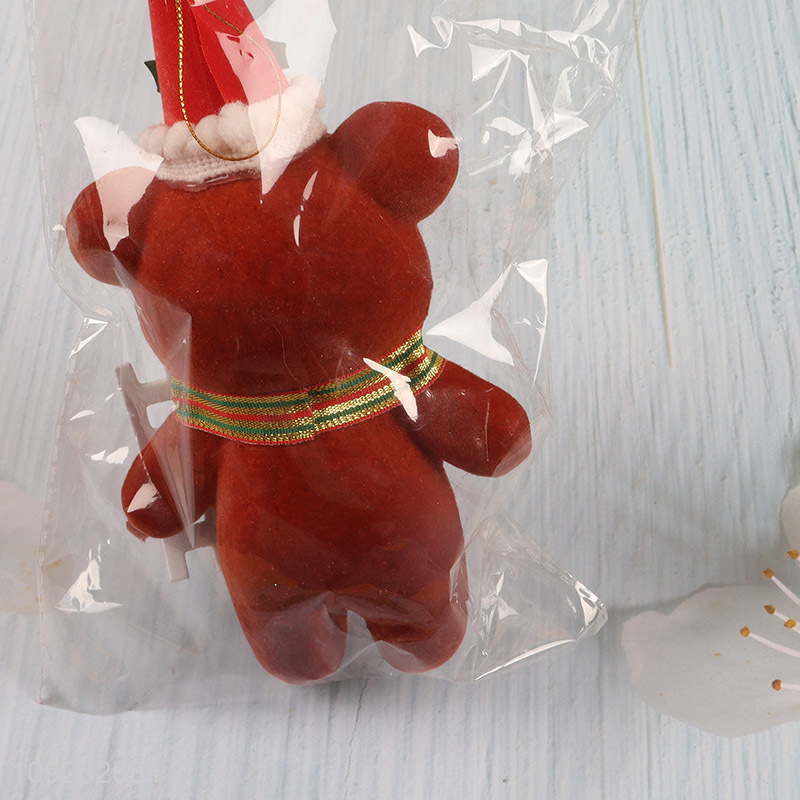 New product foam bear christmas hanging ornament decoration