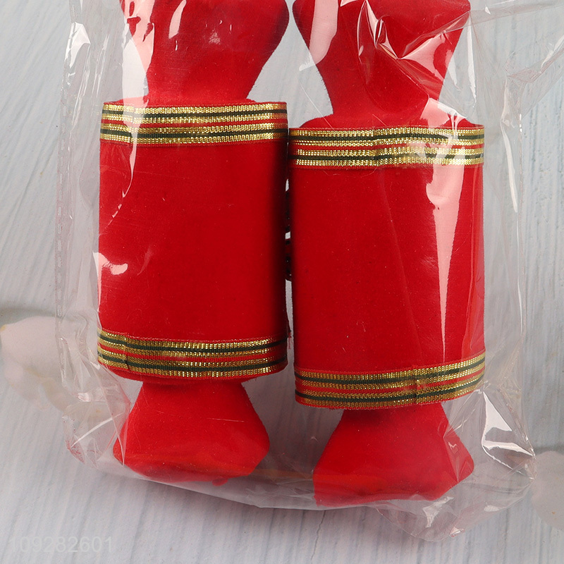 China wholesale 2pcs foam christmas hanging ornament decoration for xmas tree