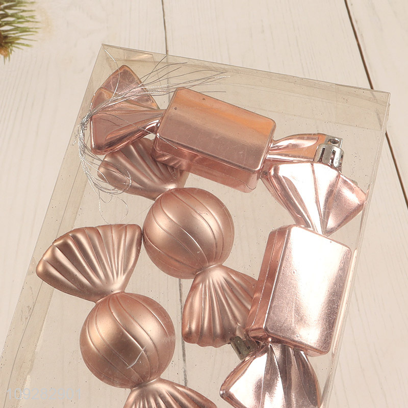 New arrival 6pcs foam candy christmas hanging ornament decoration