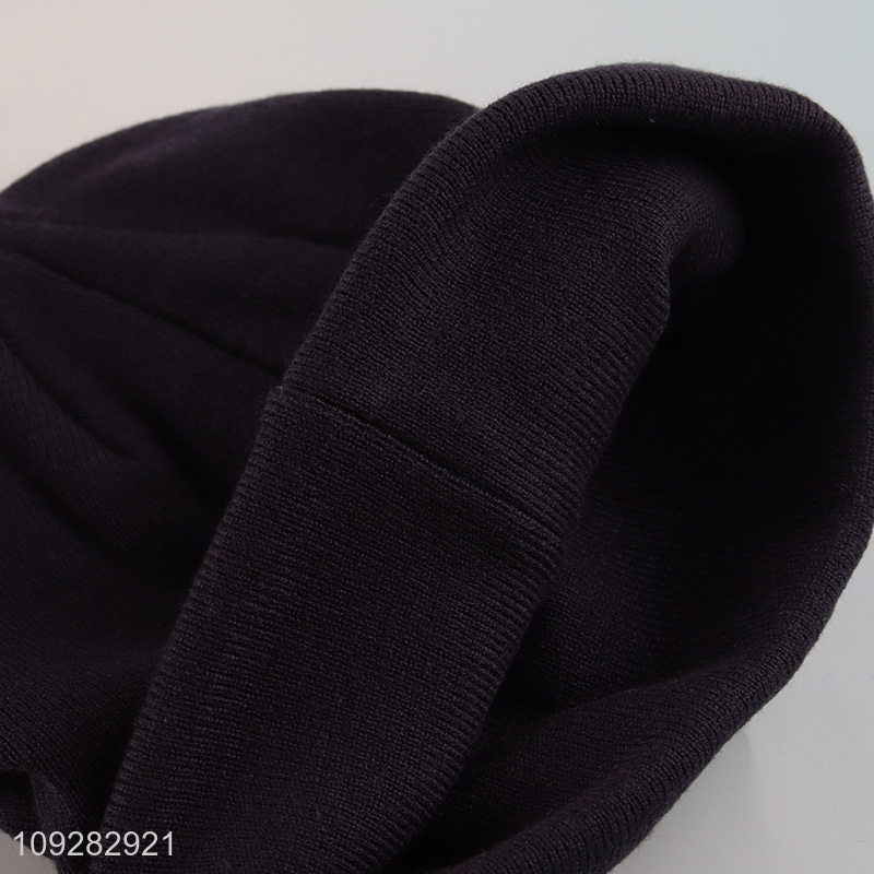 China factory winter warm knitted hat beanies hat for sale