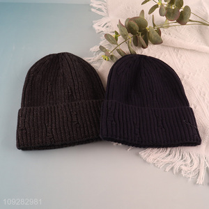 Popular products multicolor windproof knitted hat beanies hat