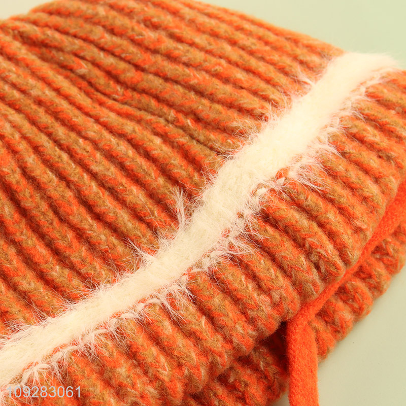 China wholesale girls winter warm knitted hat beanies hat