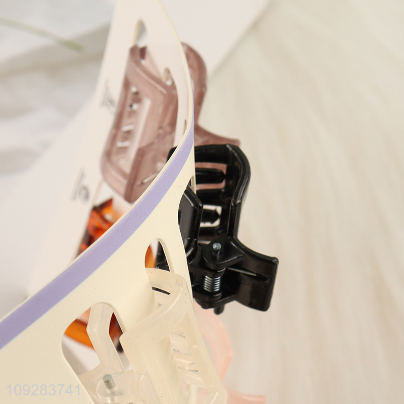 Yiwu market 6pcs fashion hair claw clips hairpin set