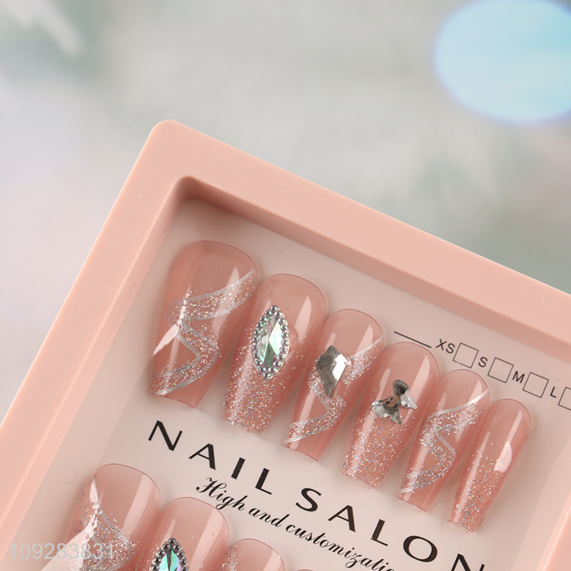 China factory natural nail decoration fake nail set