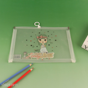 New product school office printed file bag with zipper