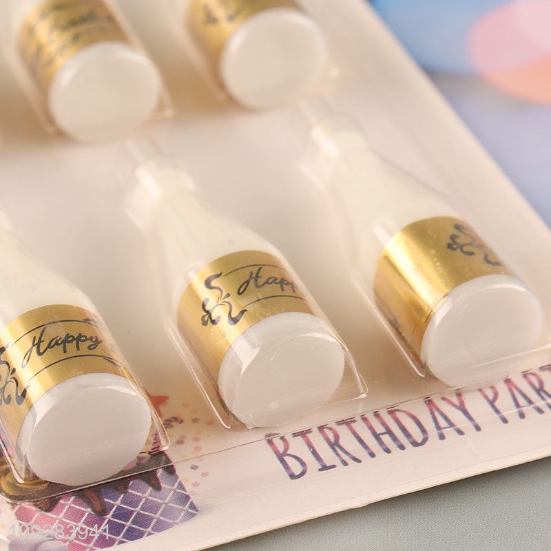Good selling 6pcs birthday cake candle decorative candle