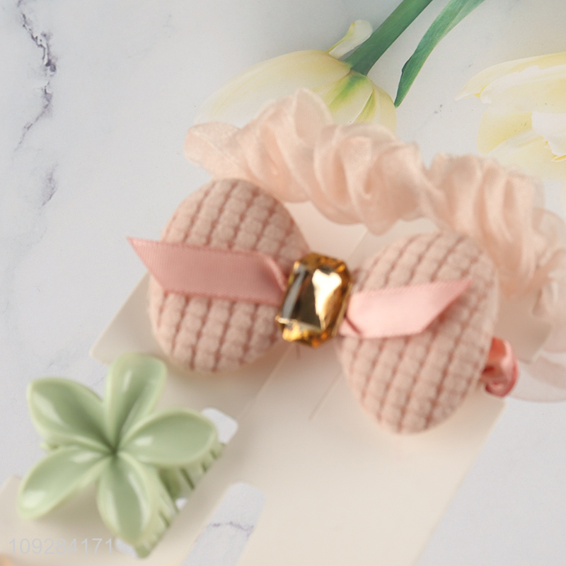 Low price girls hair clips hairband set hair accessories set