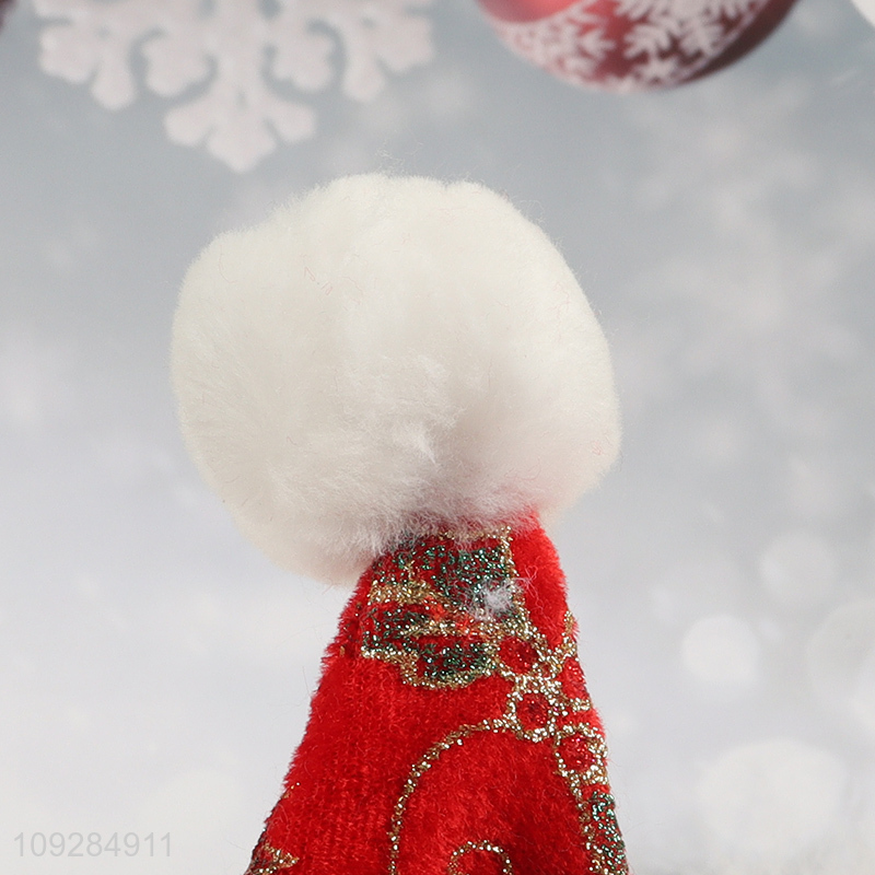 China products polyester christmas hat Santa hat for sale
