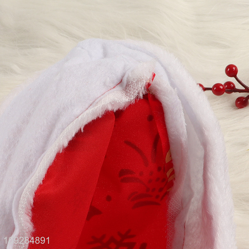 Good sale plush christmas hat Santa hat for party supplies