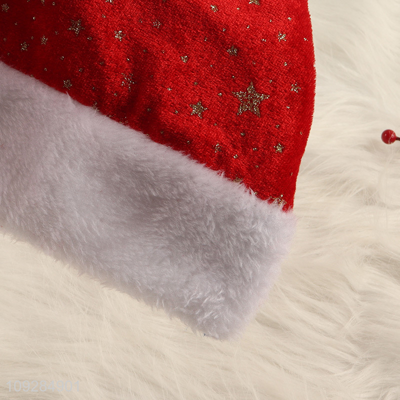 Hot items red star christmas hat Santa hat for sale