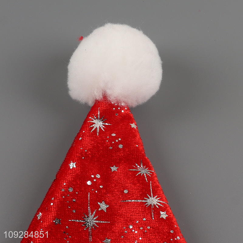 Popular products plush red christmas hat Santa hat