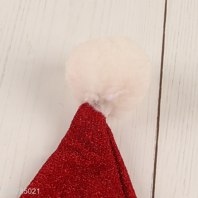 Factory price red plush christmas hat Santa hat for sale
