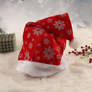 Top quality snowflakes christmas hat Santa hat for sale