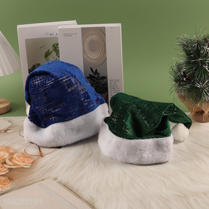 Low price plush christmas hat Santa hat for party supplies