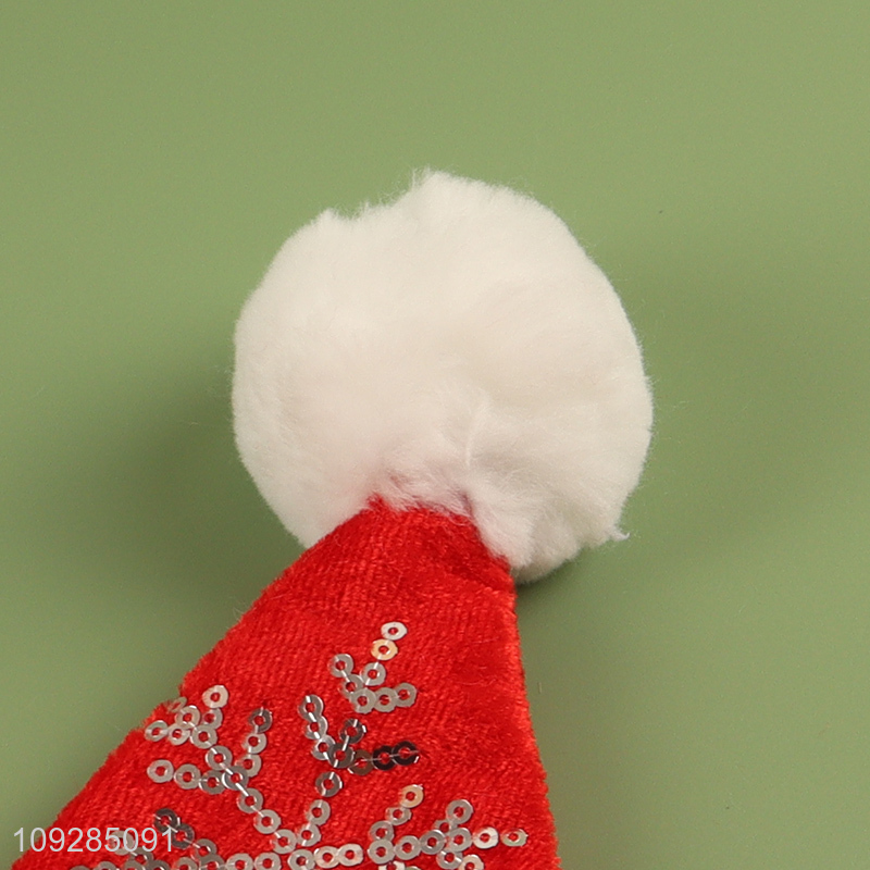 Top quality red snowflakes christmas hat Santa hat