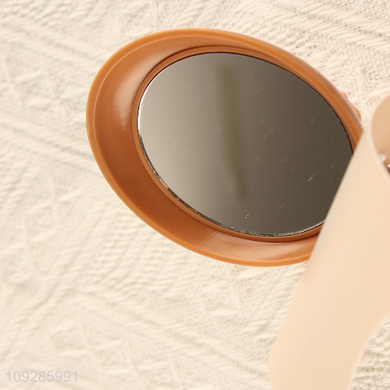 Good quality girls hair comb hair brush with makeup mirror