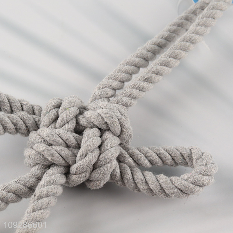 Factory price cotton rope pet chew toys teething toys