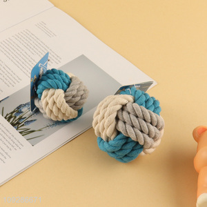 Factory supply cotton rope pet chew toys teething toys for sale