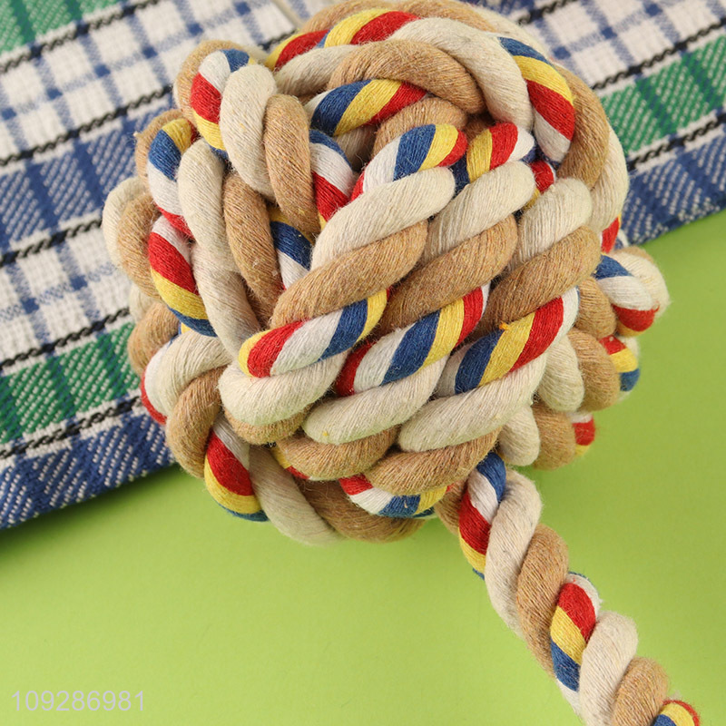 Hot products cotton tope pet chew toys teething toys
