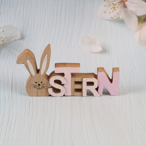 Hot items wooden tabletop decor Easter ornament decoration