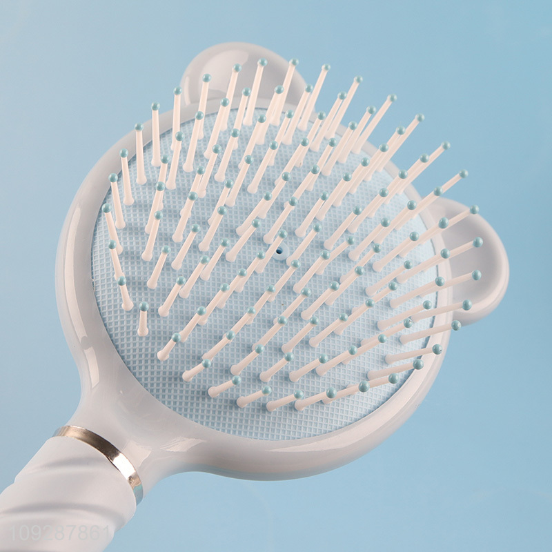 Yiwu market anti-static hair comb hair brush with makeup mirror